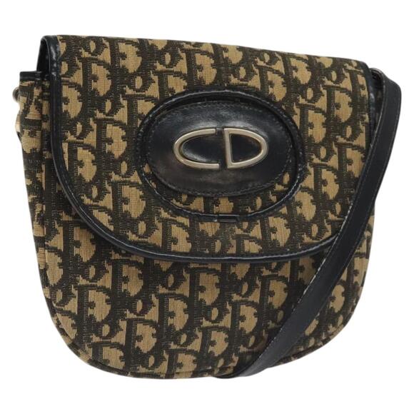 DIOR Trotter Canvas Shoulder Bag Navy - Picture 1 of 12